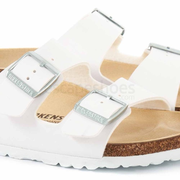 Birkenstock Arizona White Leather Birkoflor 41 - Picture 5 of 16